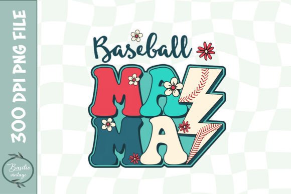 A Designer's Look at the Retro Baseball Mama Design