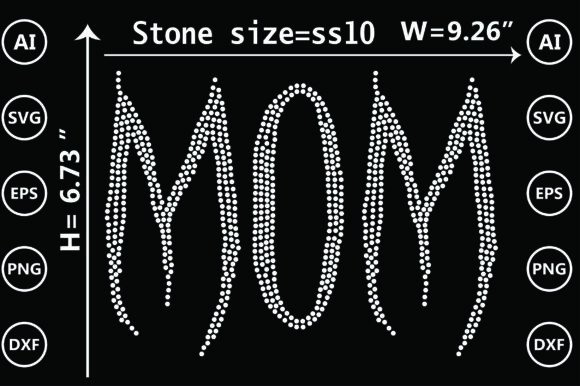 A Designer's Review of the Cheer Mom Rhinestone Template