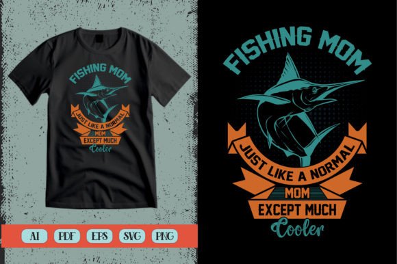 A Fishing Mom Design for Real Embroidery Projects