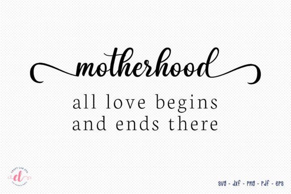 A Motherhood Embroidery Design for Real Projects
