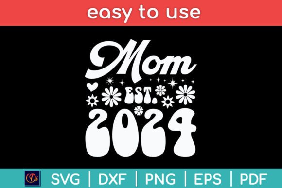 A Retro Mom Design That Stands Out in Embroidery