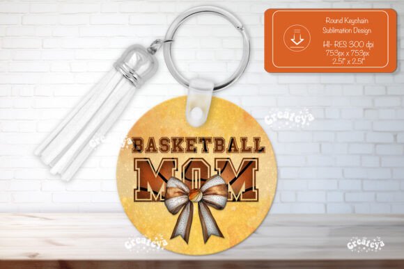 Evaluating the Basketball Mom Keychain Design for Embroidery